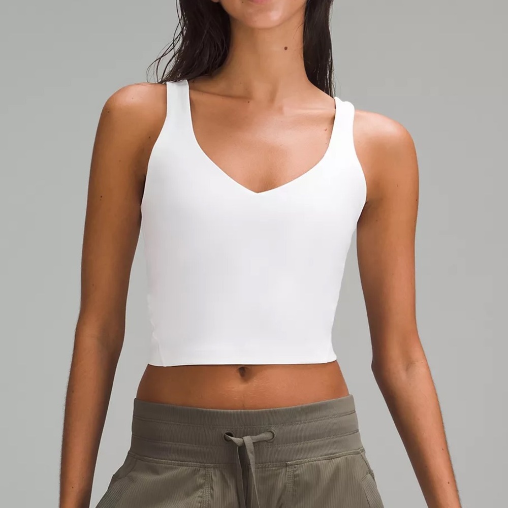 WHITE LULULEMON ALIGN TANK SZ 8